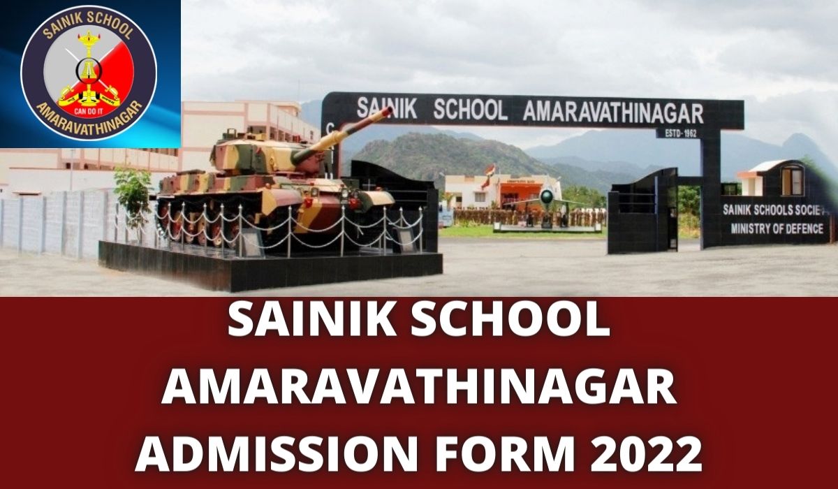 Sainik School Amaravathinagar Admission 2022-2023