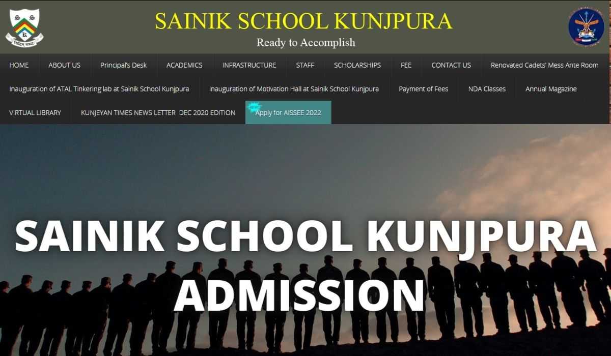 Sainik School Kunjpura Admission 2022