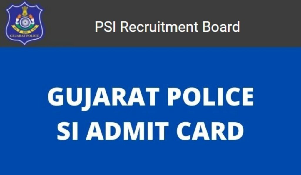 Gujarat Police Admit Card 2022