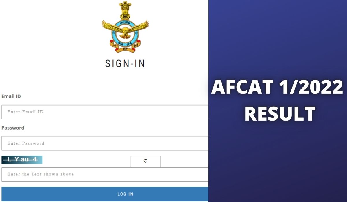 AFCAT Result 2022, IAF afcat.cdac.in 1 Merit List (Link)
