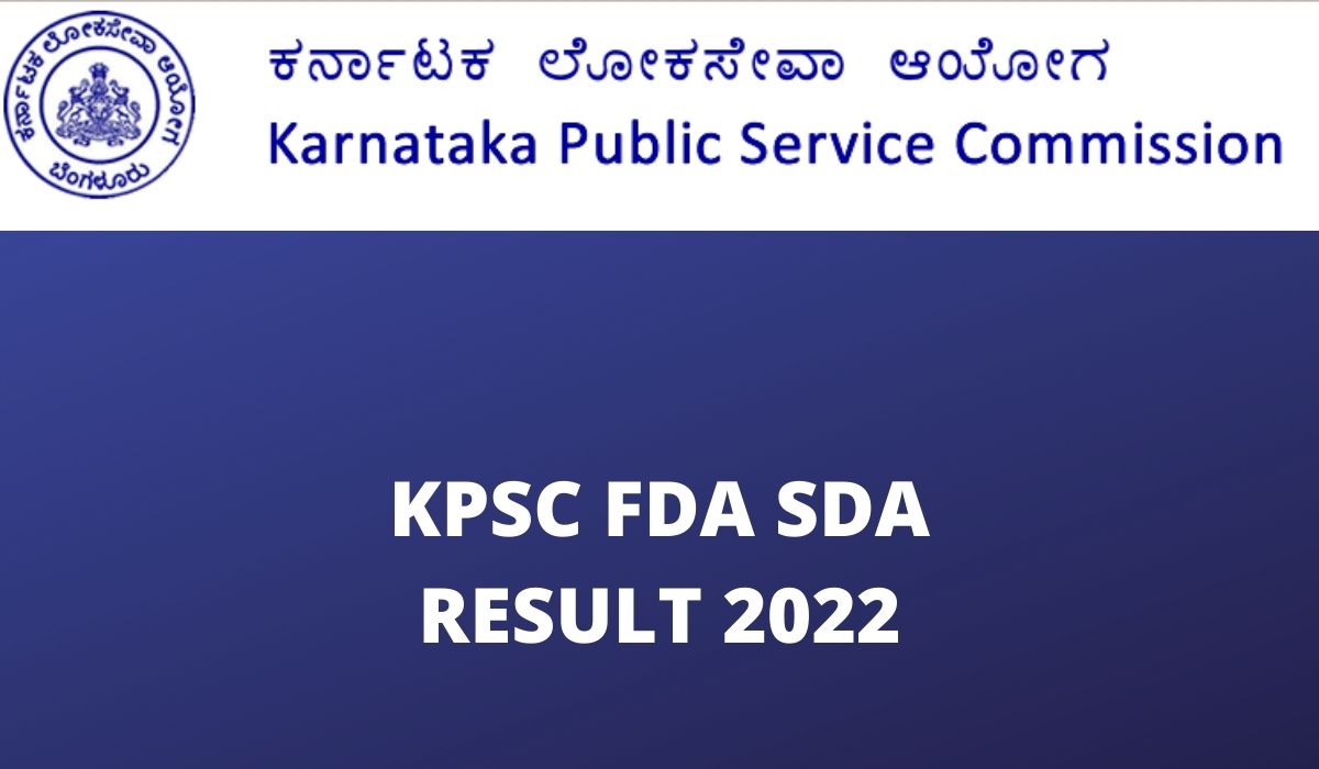 KPSC FDA SDA Result 2022