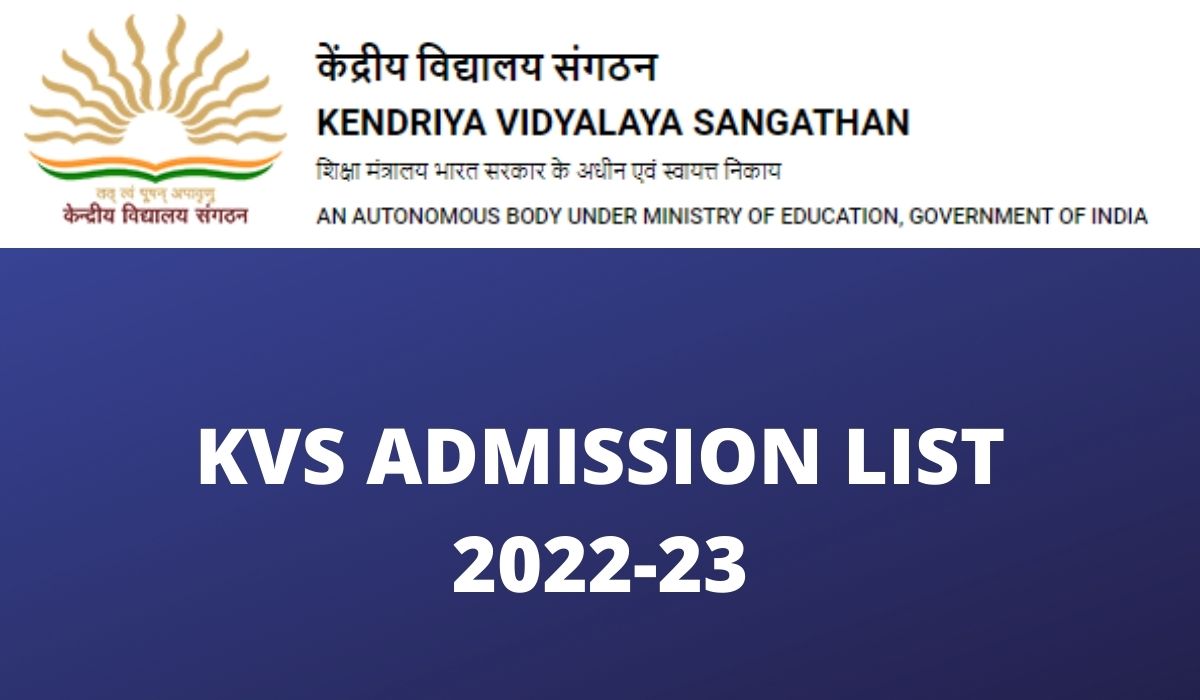 KVS Admission List 2022