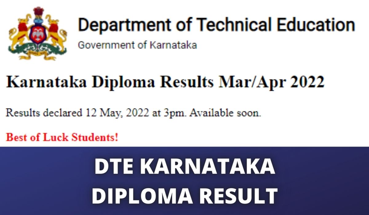 BTELINX DTE Karnataka Diploma Results 2022
