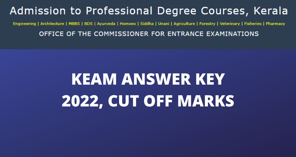 KEAM Answer Key 2022