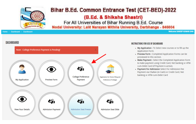 Bihar B.ED Counselling 2022 Registration Form, Apply Online @ biharcetbed-lnmu.in